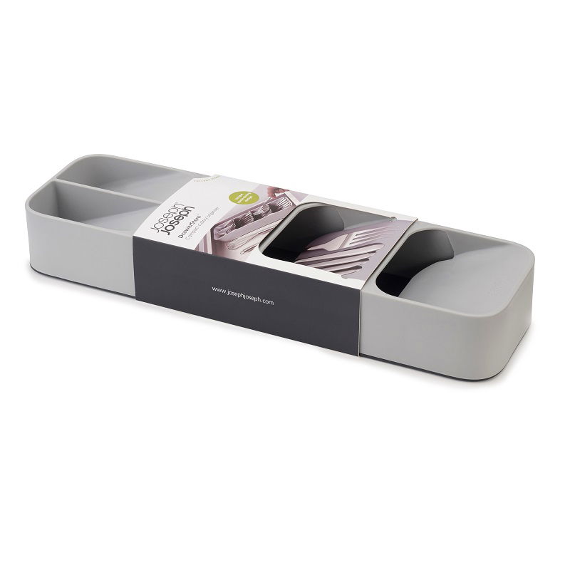 JOSEPH JOSEPH DrawerStore 39,5 x 11 cm sivý - organizér / vložka do zásuvky na príbor plastový
