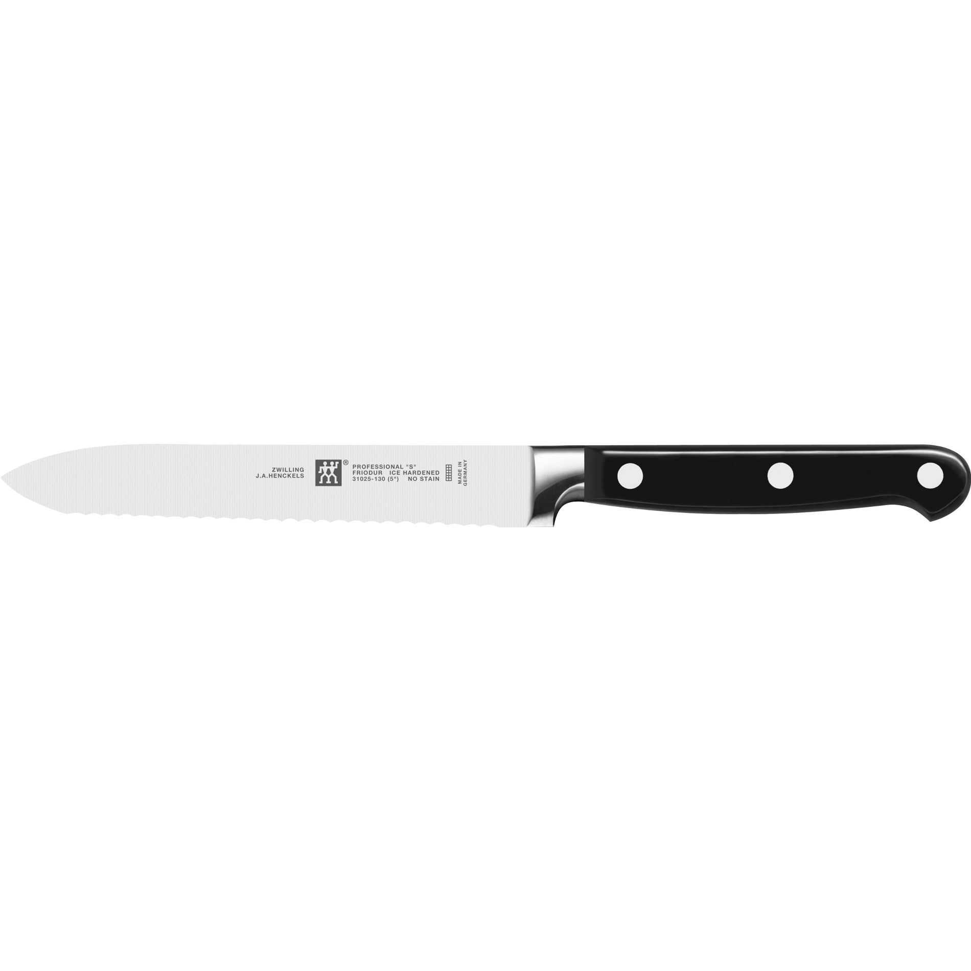 ZWILLING Professional S 7 el. czarny - noże kuchenne ze stali nierdzewnej w bloku z ostrzałką i nożyczkami