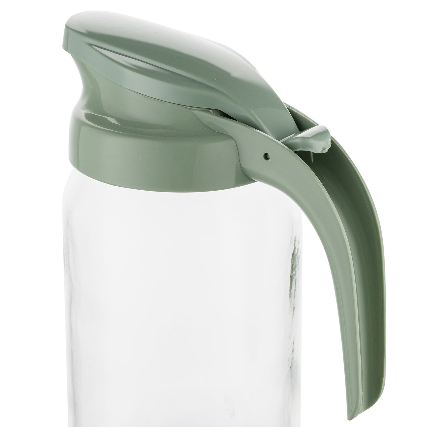Sklenená nádoba na vodu a nápoje s pokrievkou FLORINA PEAR LINE 1 l MIX FARIEB