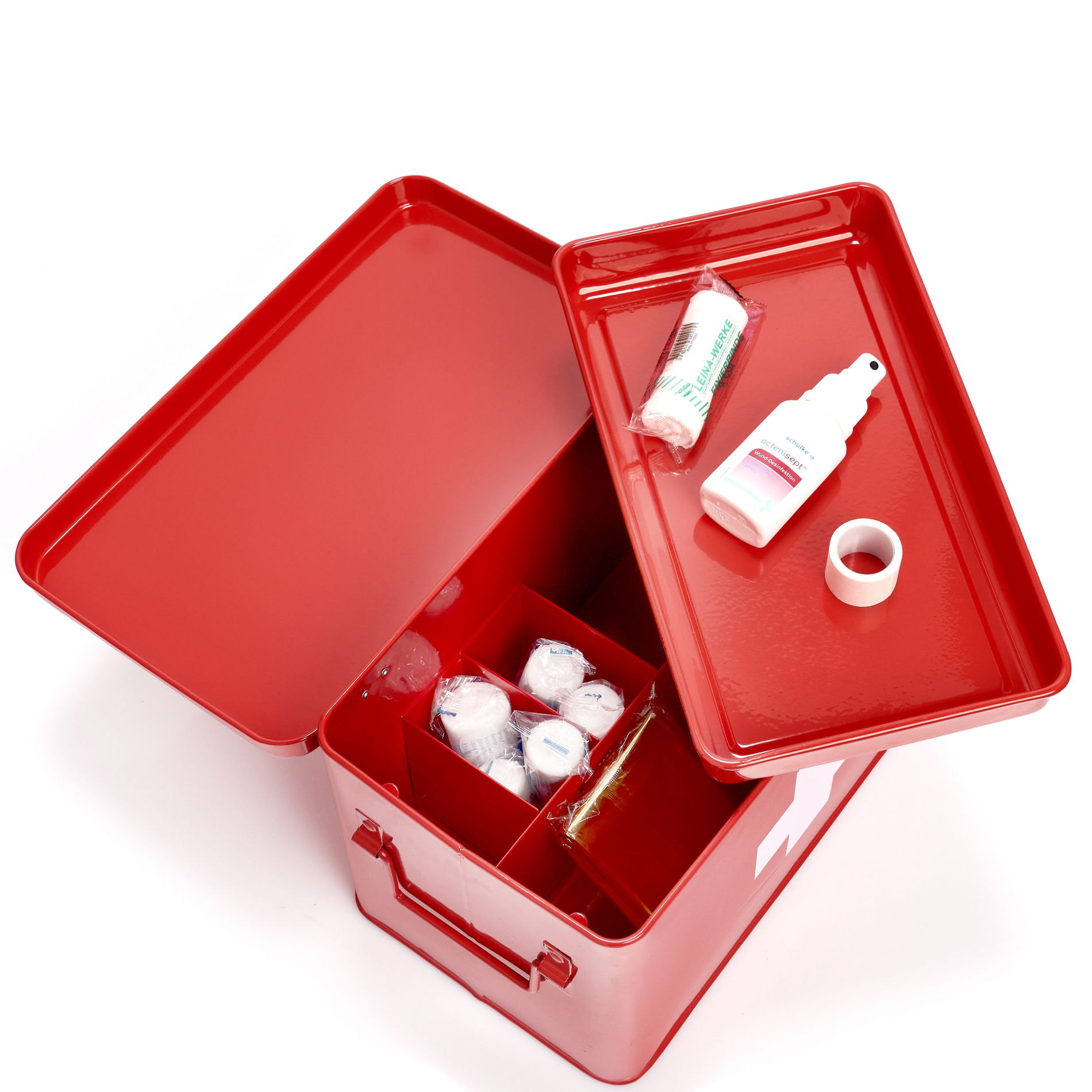 ZELLER First Aid Kit - kovová lekárnička na lieky a obväzy