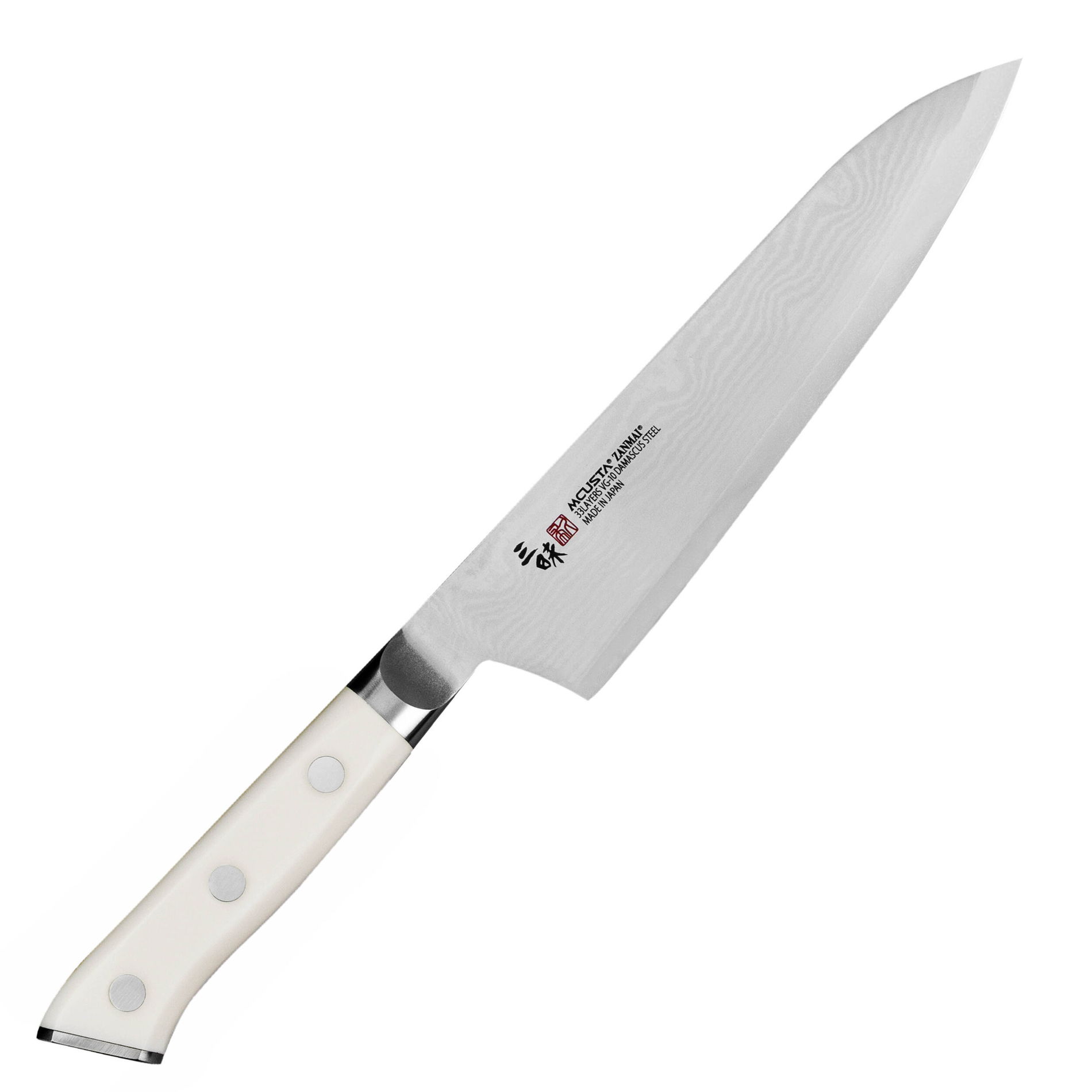 MCUSTA Zanmai Classic Damascus Corian 18 cm - japoński nóż szefa kuchni ze stali damasceńskiej