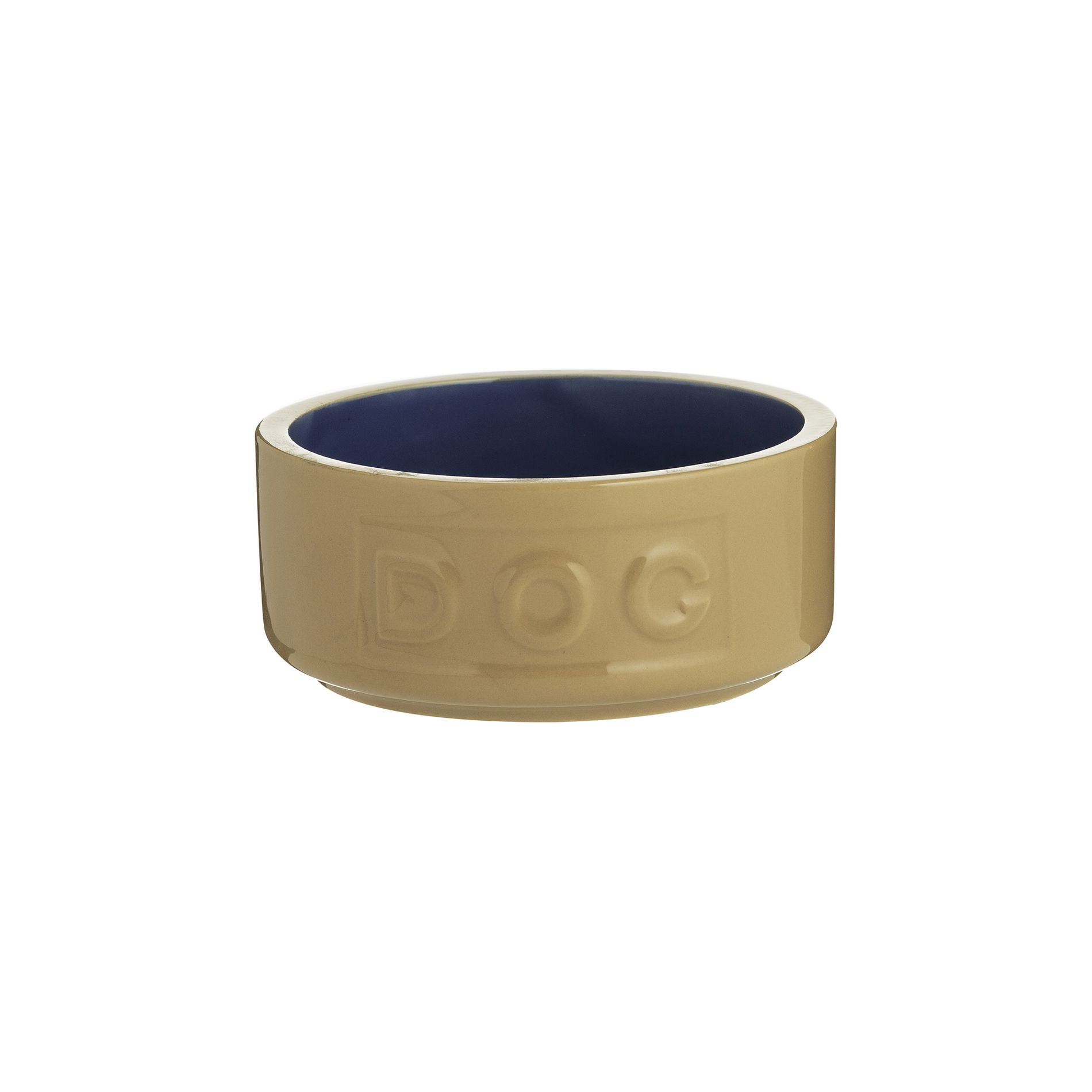 MASON CASH PetWare Dog 13 cm béžovo-modrá - kameninová miska pro psy