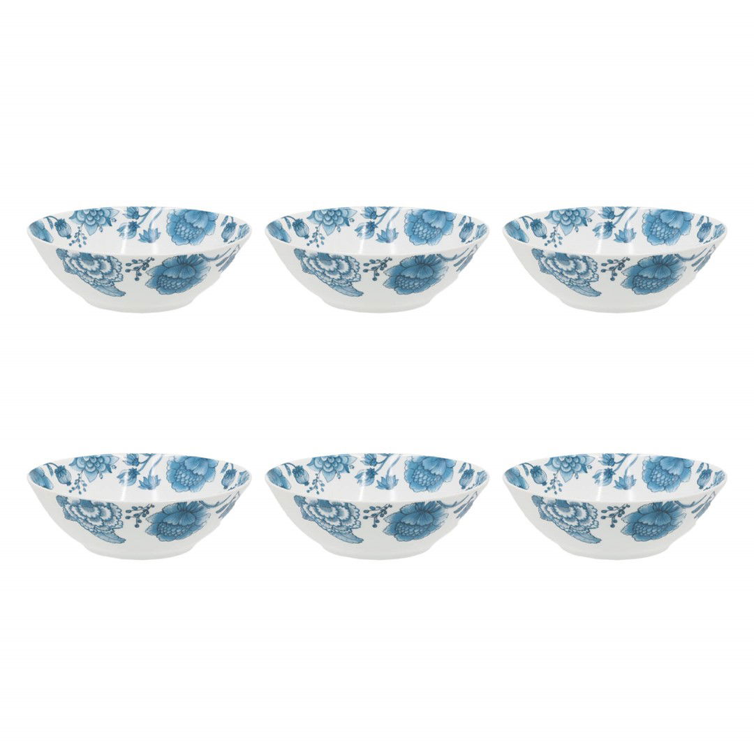 Talerze głębokie na zupę porcelanowe ROSE TULIPANI ONIRIA 20 cm 6 szt.