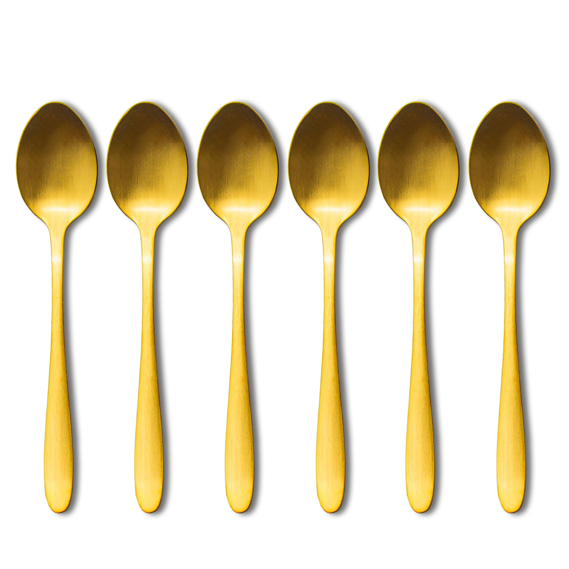Kávové a čajové lžičky z nerezové oceli STEEL GOLD 14,5 cm 6 ks.
