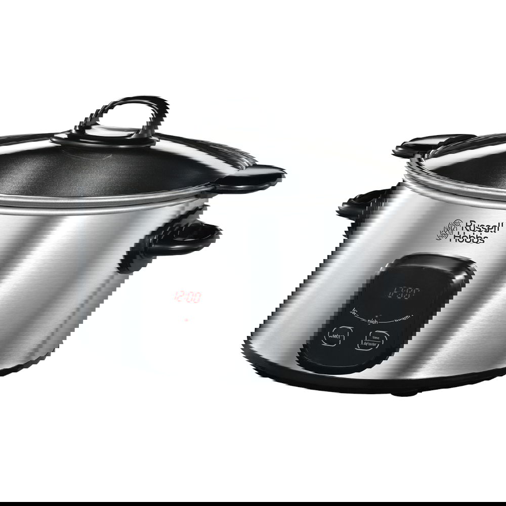 RUSSELL HOBBS Maxicook Slow Cooker 200 W - pomalý hrnec / elektrický hrnec z nerezové oceli