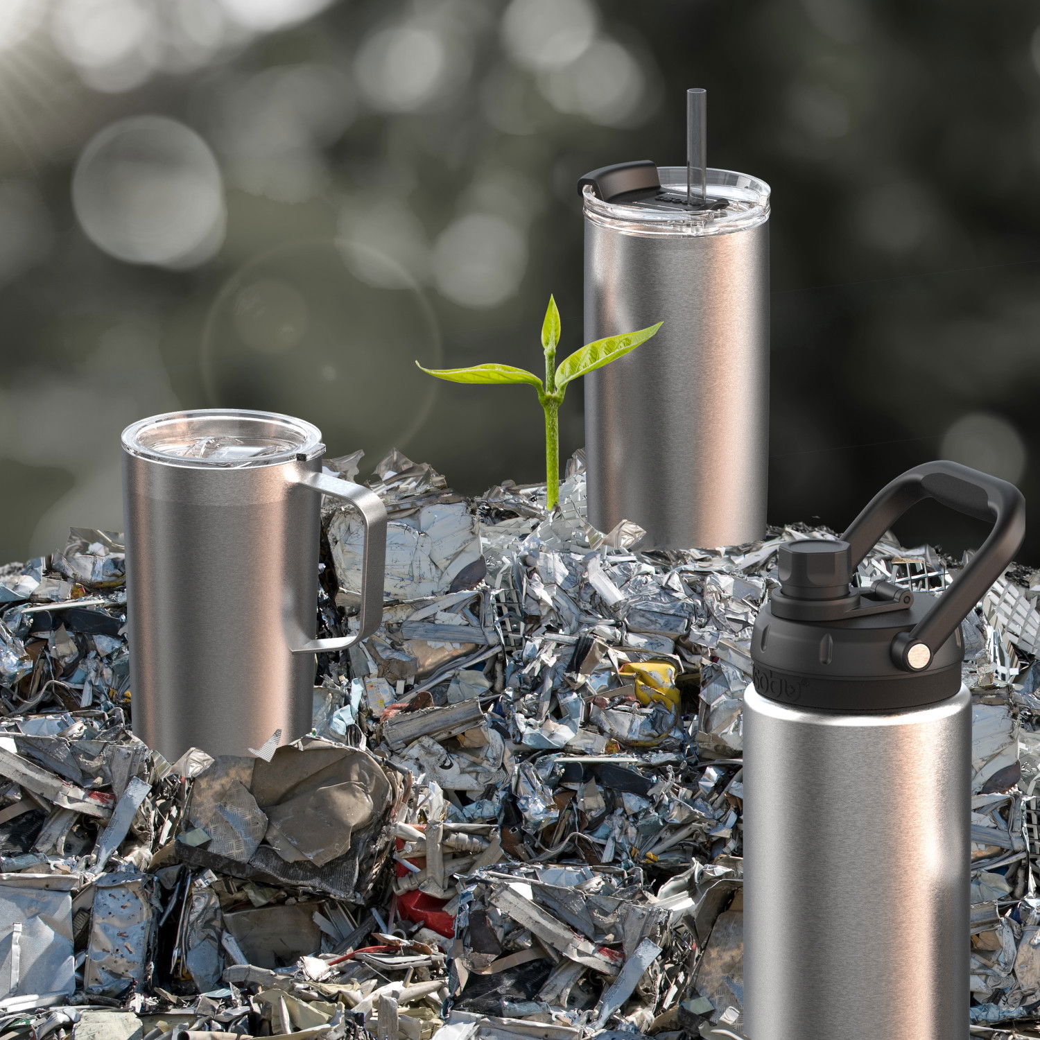 ASOBU The Canyon Jug Recycle 1,48 l - butelka termiczna ze stali nierdzewnej ze słomką