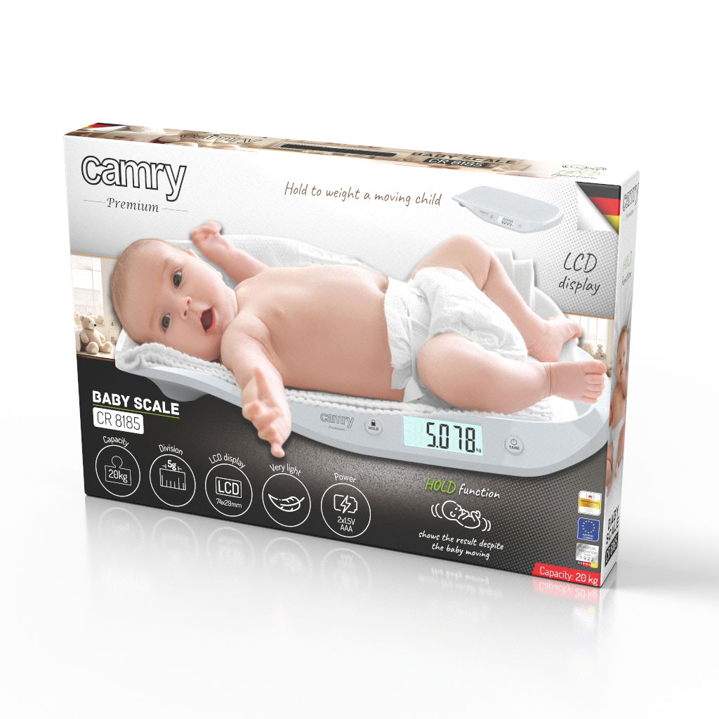 CAMRY CR 8185 20 kg - elektronická váha pro kojence