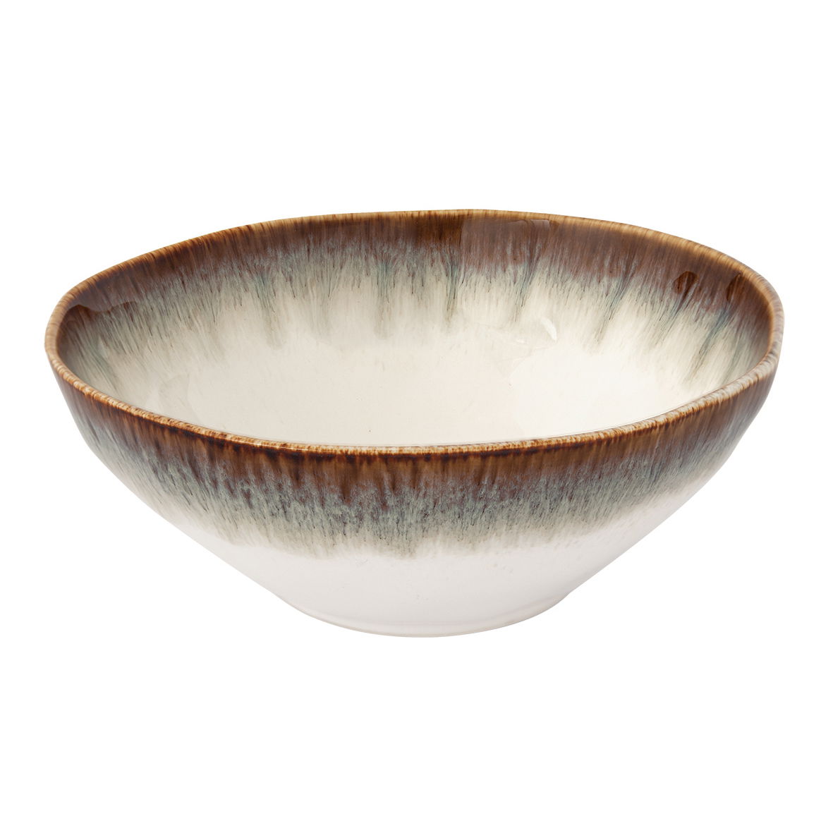 Porcelánová miska / šalátová miska EASY LIFE BROWN 22 cm
