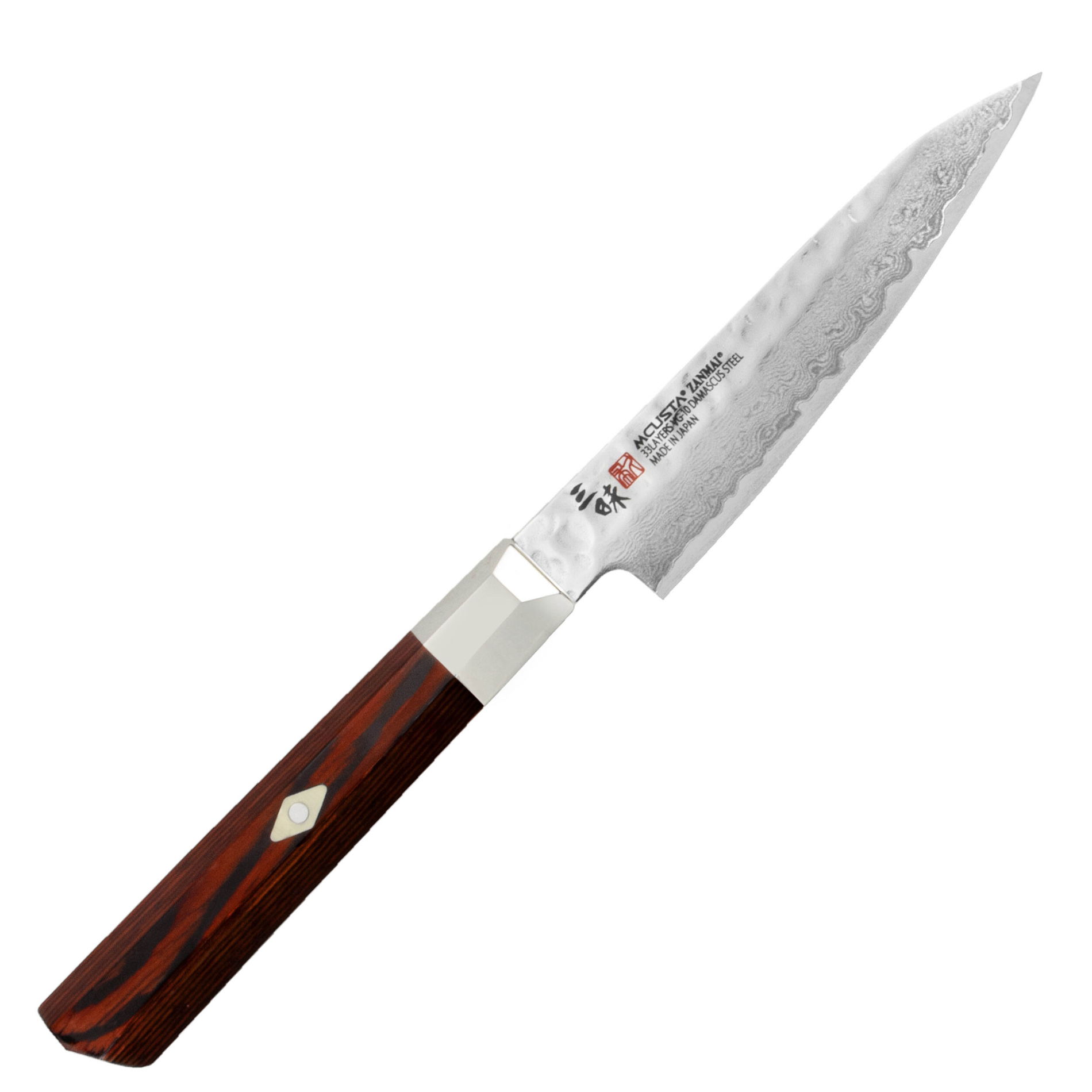 MCUSTA Zanmai Supreme Hammered 11 cm - univerzální japonský nůž z nerezové oceli