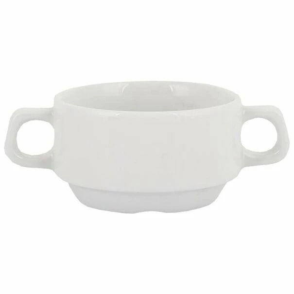 Porcelánová miska na vývar LUBIANA Z USZKAMI bílá 300 ml