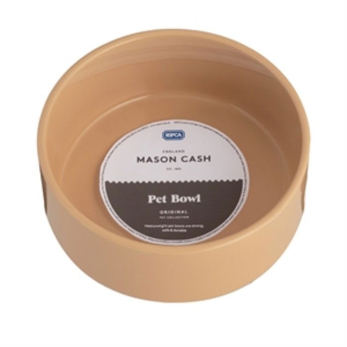 MASON CASH PetWare Dog 18 cm béžová – kameninová miska pro psa