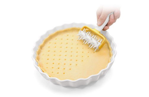 TESCOMA Delicia biely - plastikový valček na prerážanie cesta