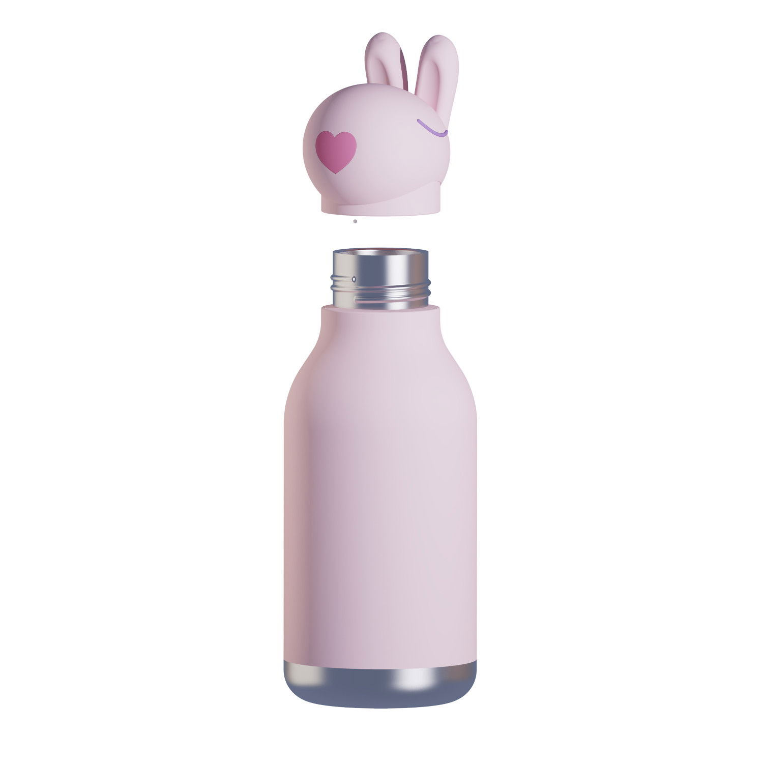 ASOBU Bestie Bottle Bunny 0,46 l - termoska pro děti se slámkou