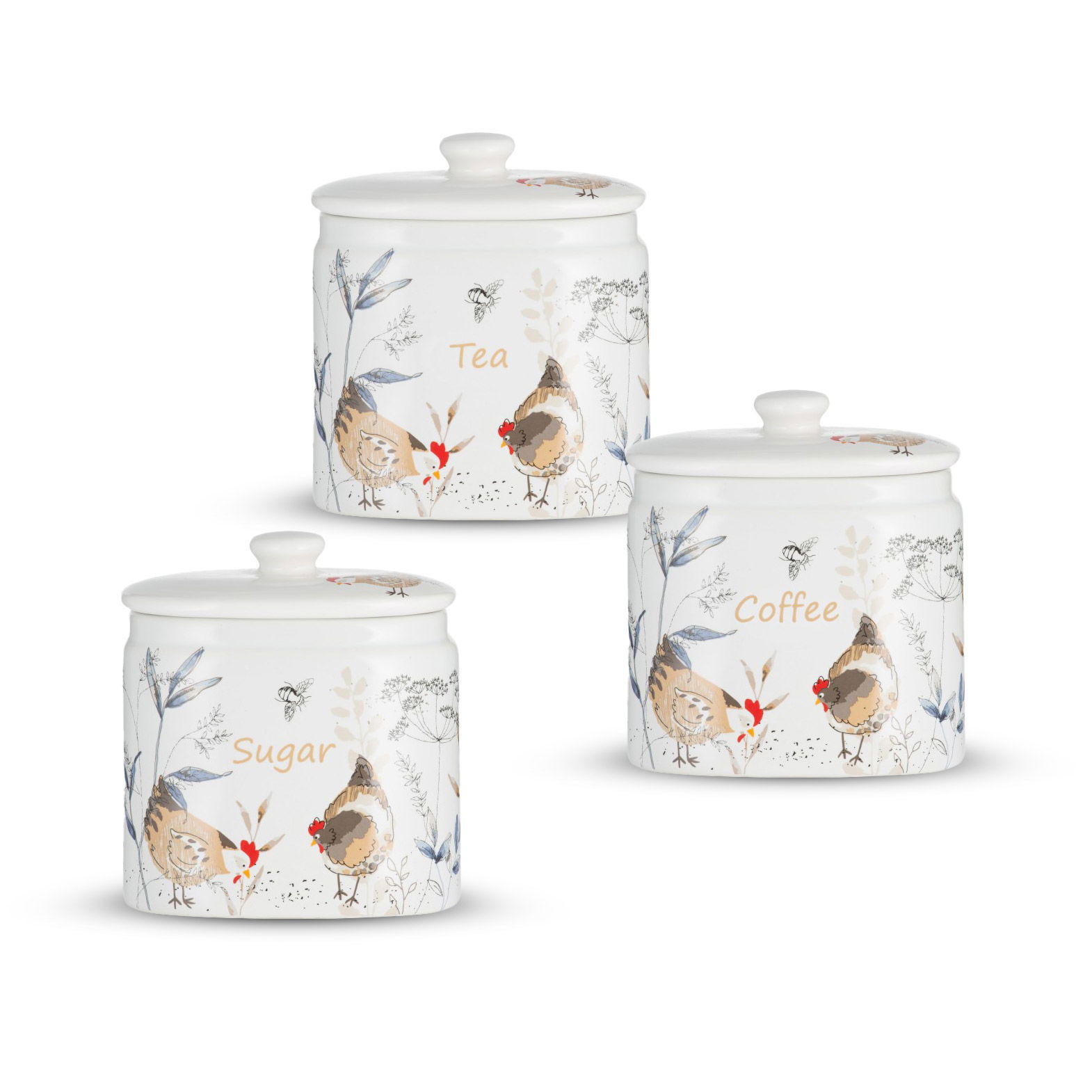 PRICE AND KENSINGTON Country Hens - kameninové nádoby na potraviny PRICE AND KENSINGTON Country Hens