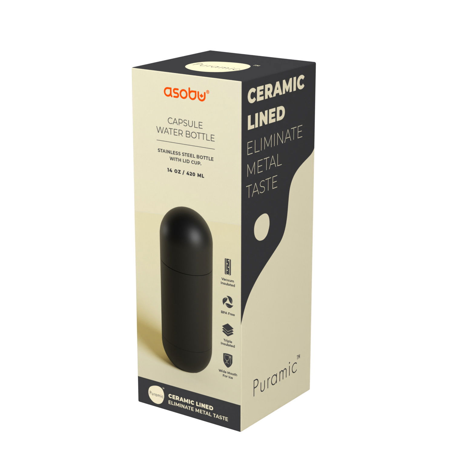 ASOBU ORB Puramic 0,42 l - termoska z nerezové oceli