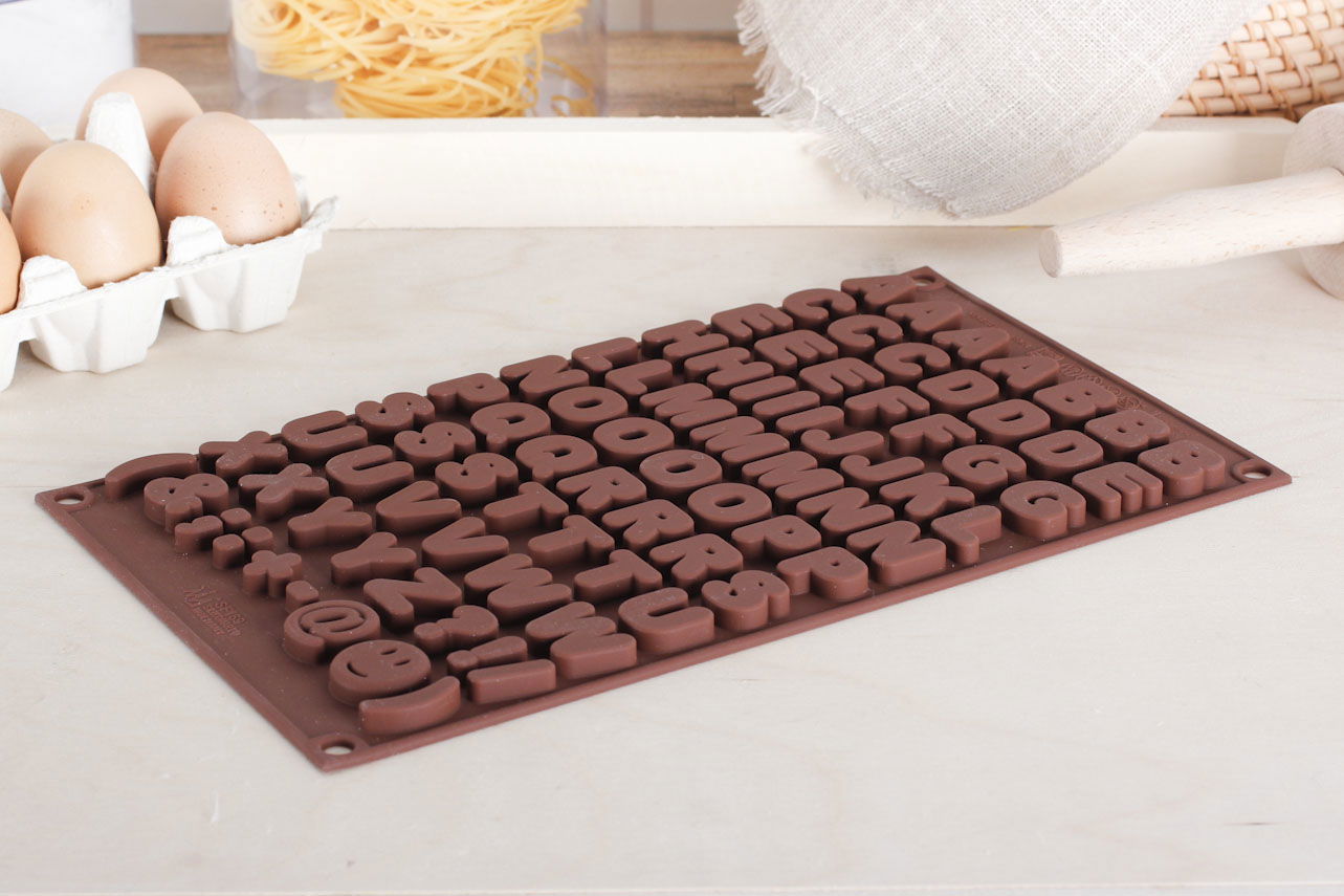 SILIKOMART Easy Choc Choco ABC - silikónová forma na čokoládové písmená