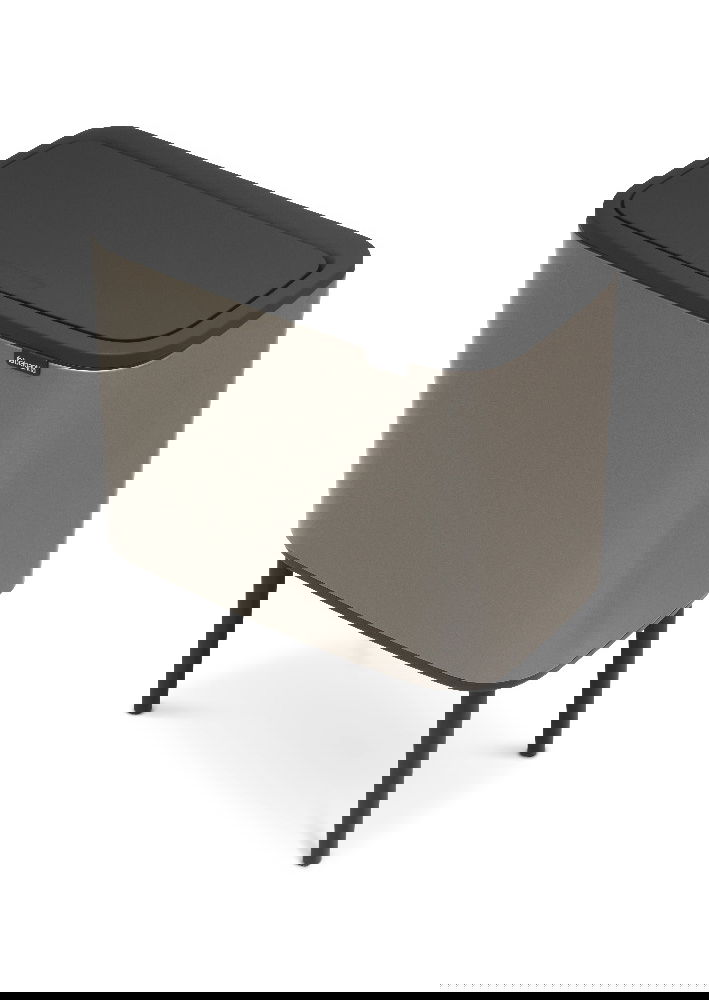BRABANTIA Touch Bin Bo 36 l ciemnoszary - kosz na śmieci ze stali nierdzewnej