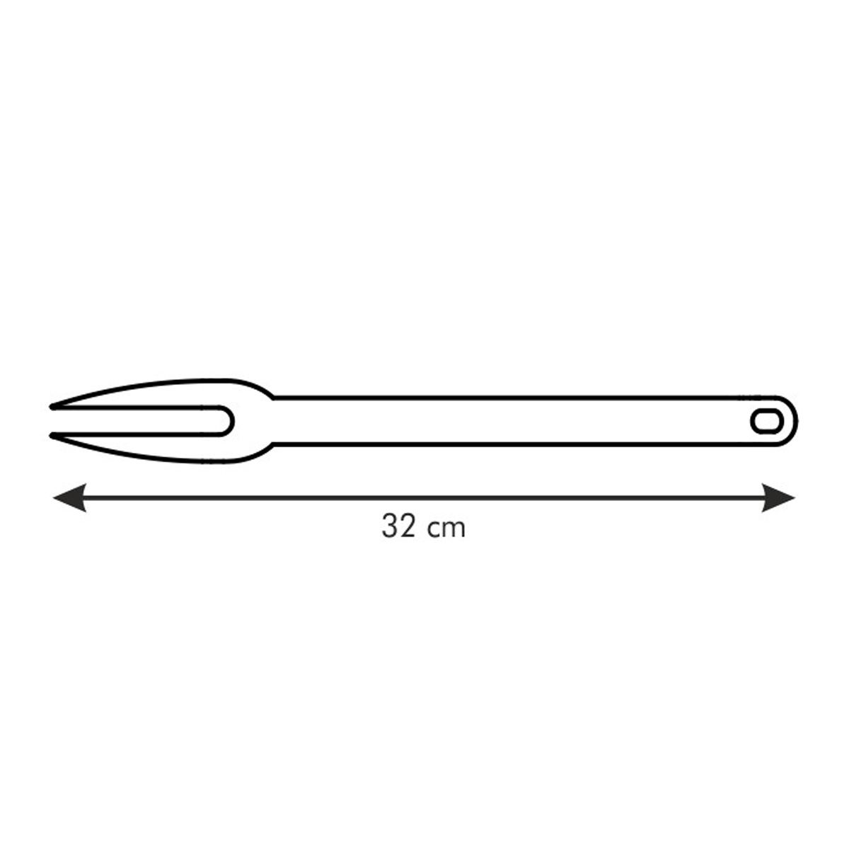 TESCOMA Space Line 32 cm czarny - widelec do mięsa nylonowy