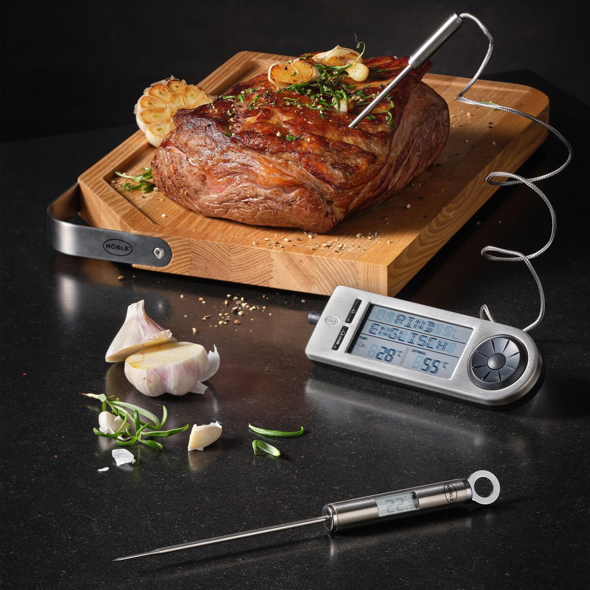 ROESLE BBQ - elektronický pečiaci teplomer so sondou