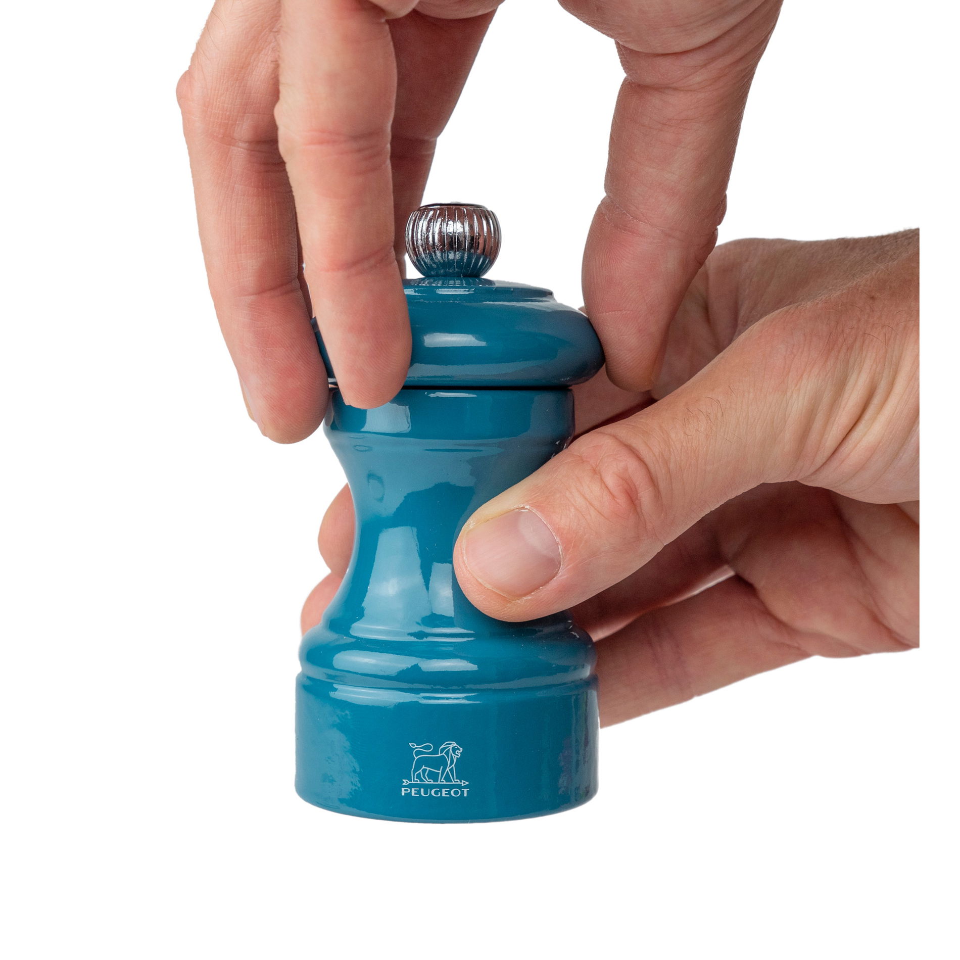 PEUGEOT Bistrorama Pacific Blue 10 cm modrá - dřevěný ruční mlýnek na pepř