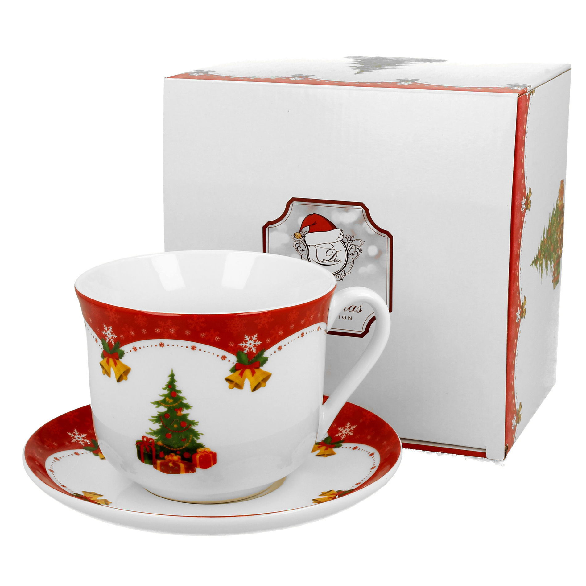 Porcelánový šálek na kávu a čaj s podšálkem DUO 460 ml