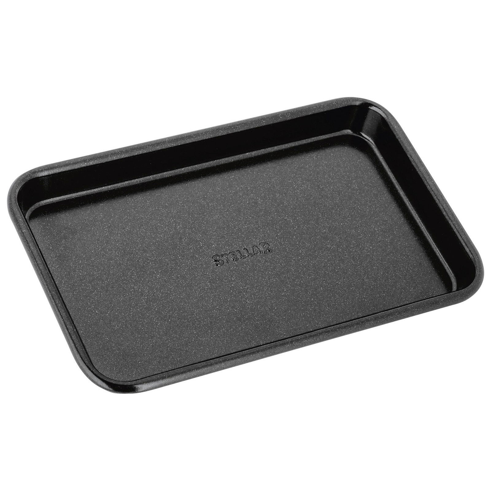 STELLAR Taca Niska 17 x 11 cm černý - plech (forma) na pečení z uhlíkové oceli