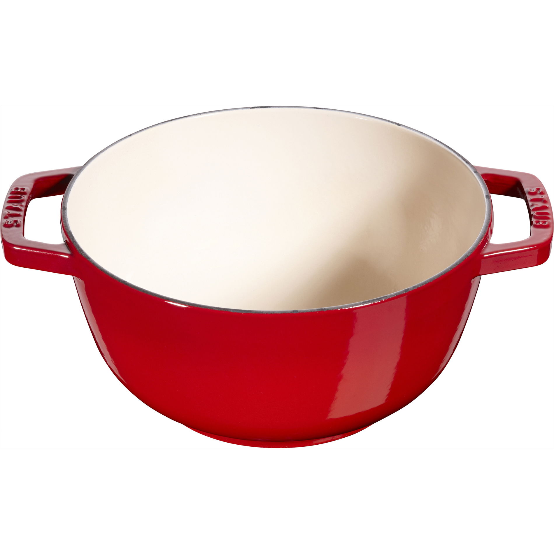 STAUB Fondue 1,6 l czerwony - zestaw do fondue żeliwny