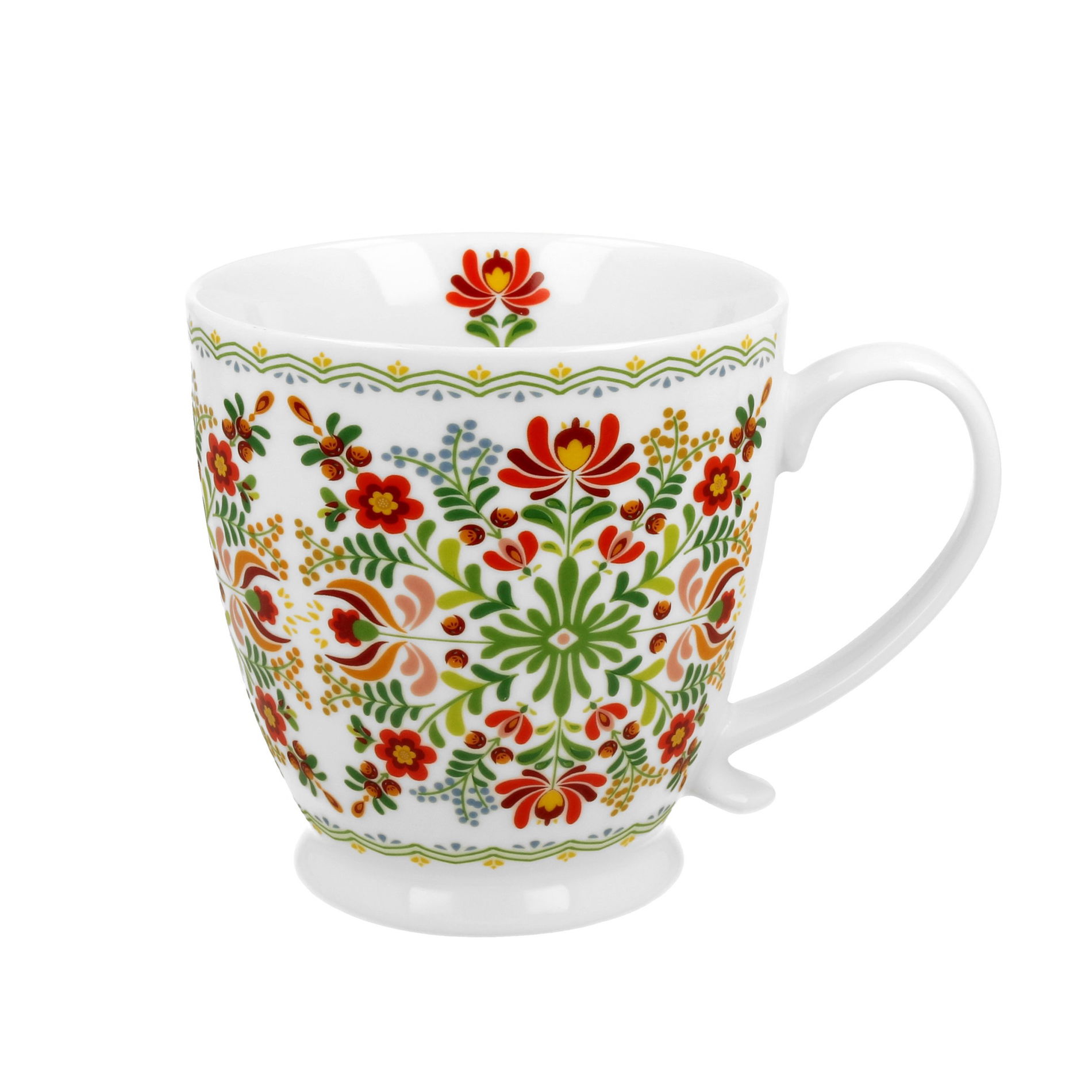 Porcelánový hrnek DUO ETNO MAĎARSKÝ VZOR 480 ml