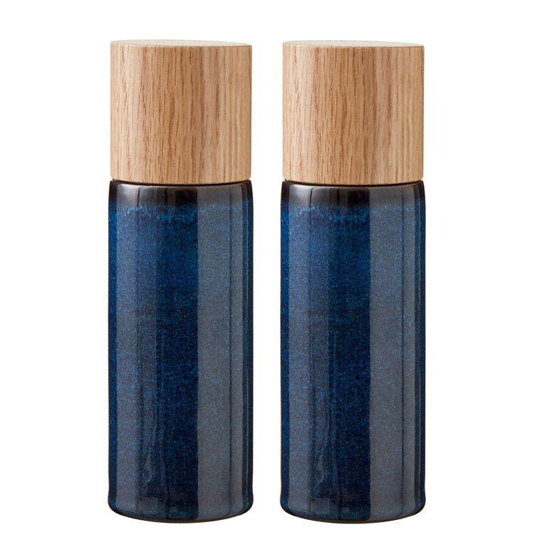 Ruční mlýnky na sůl a pepř BITZ STONEWARE 2 ks.