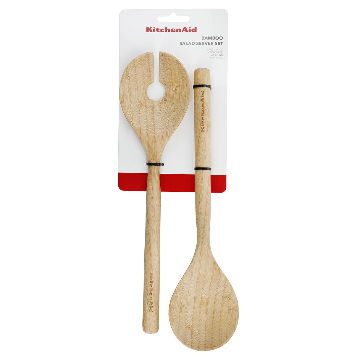 KITCHENAID Classic Bamboo 2 ks - lžíce / příbory na salát z bambusu