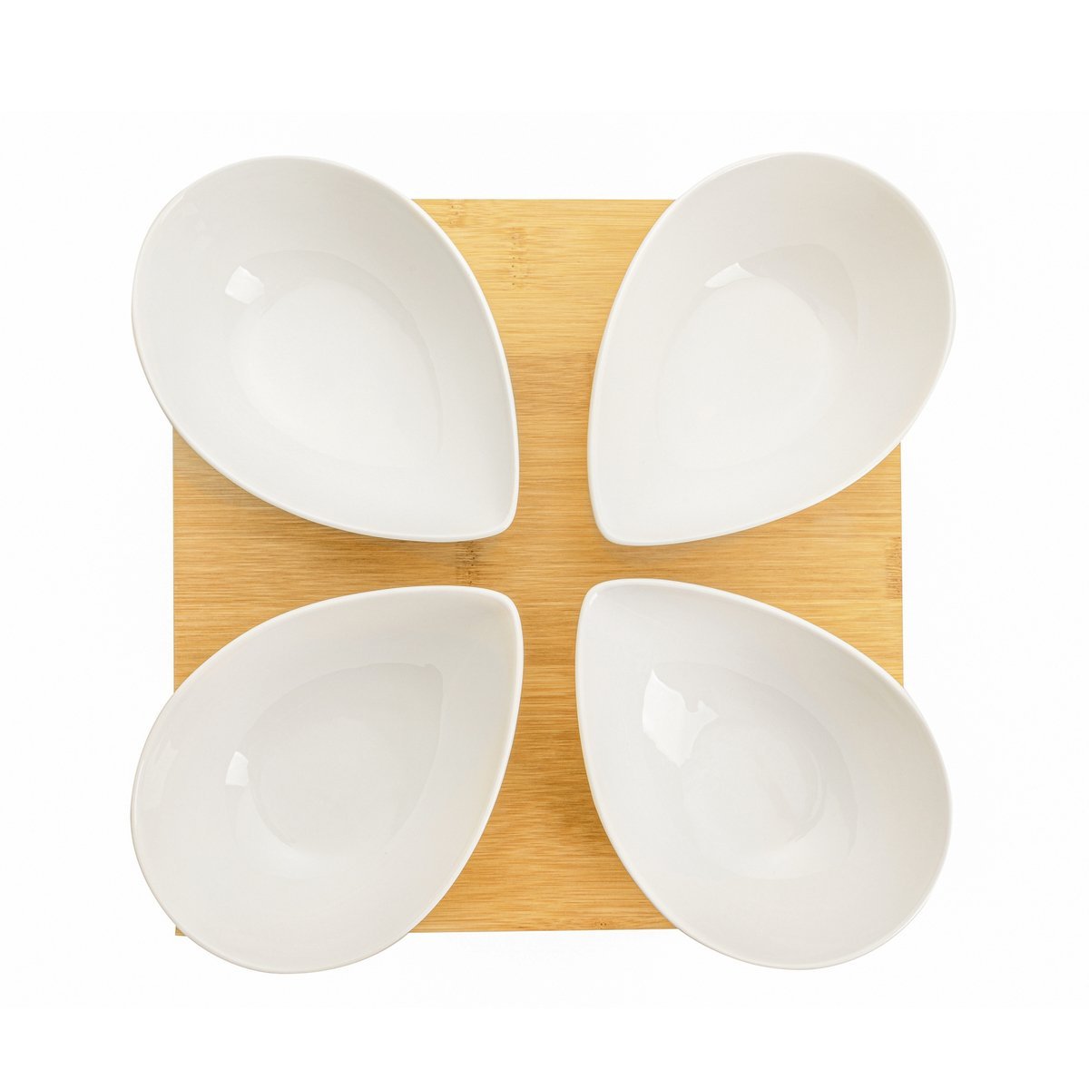 Miseczki do dipów i na przekąski porcelanowe na podstawce FLORINA ADRIA 4 szt.