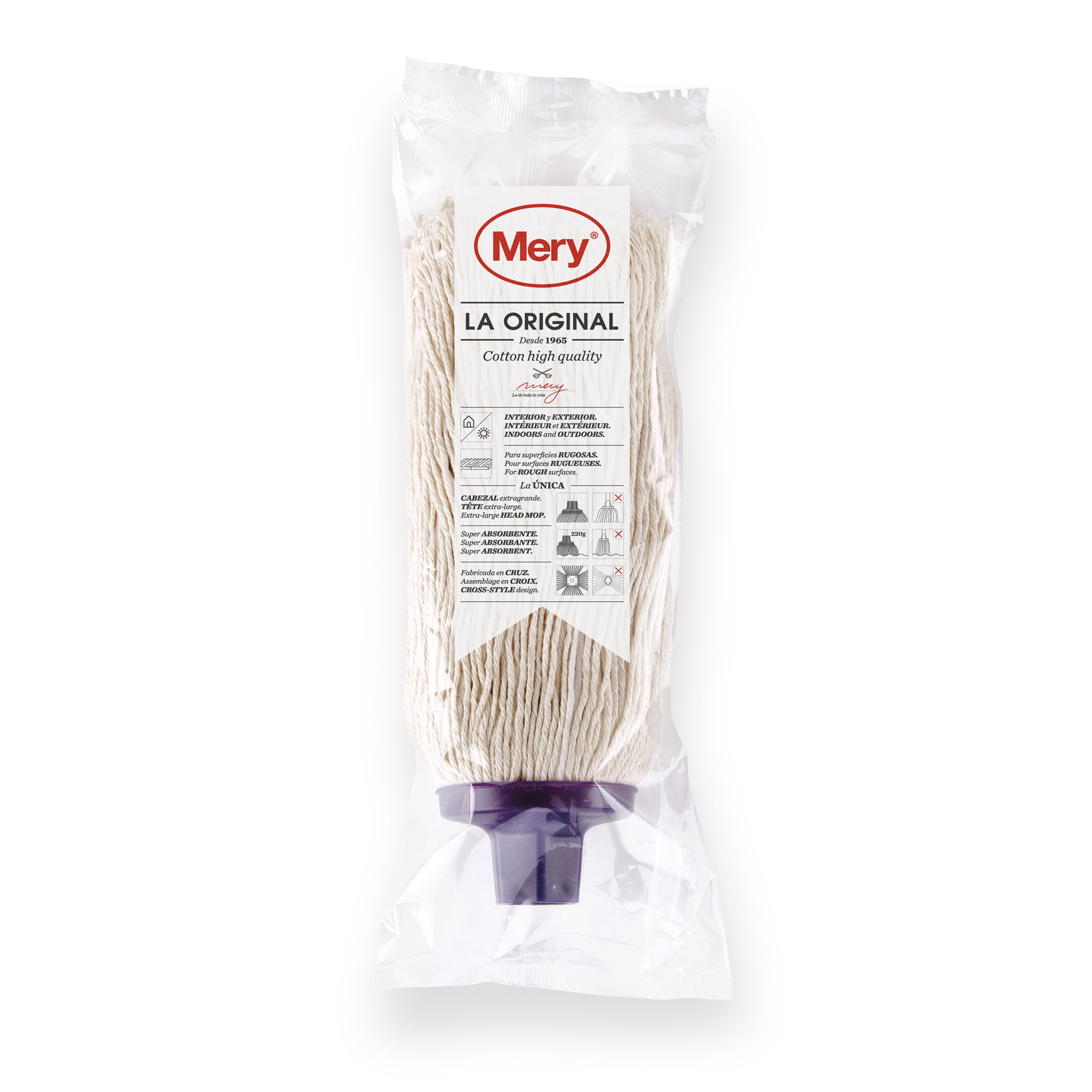 Náhradní bavlněná nástavec / konec pro mop MERY
