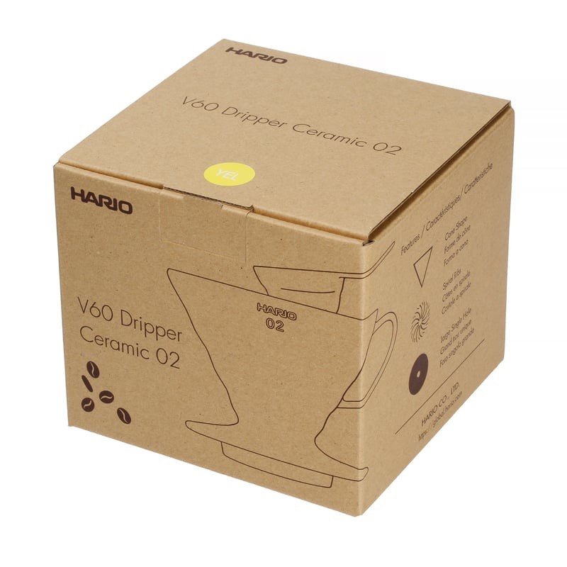 HARIO Drip V60-02 - keramický dripper na kávu s meracou nádobkou