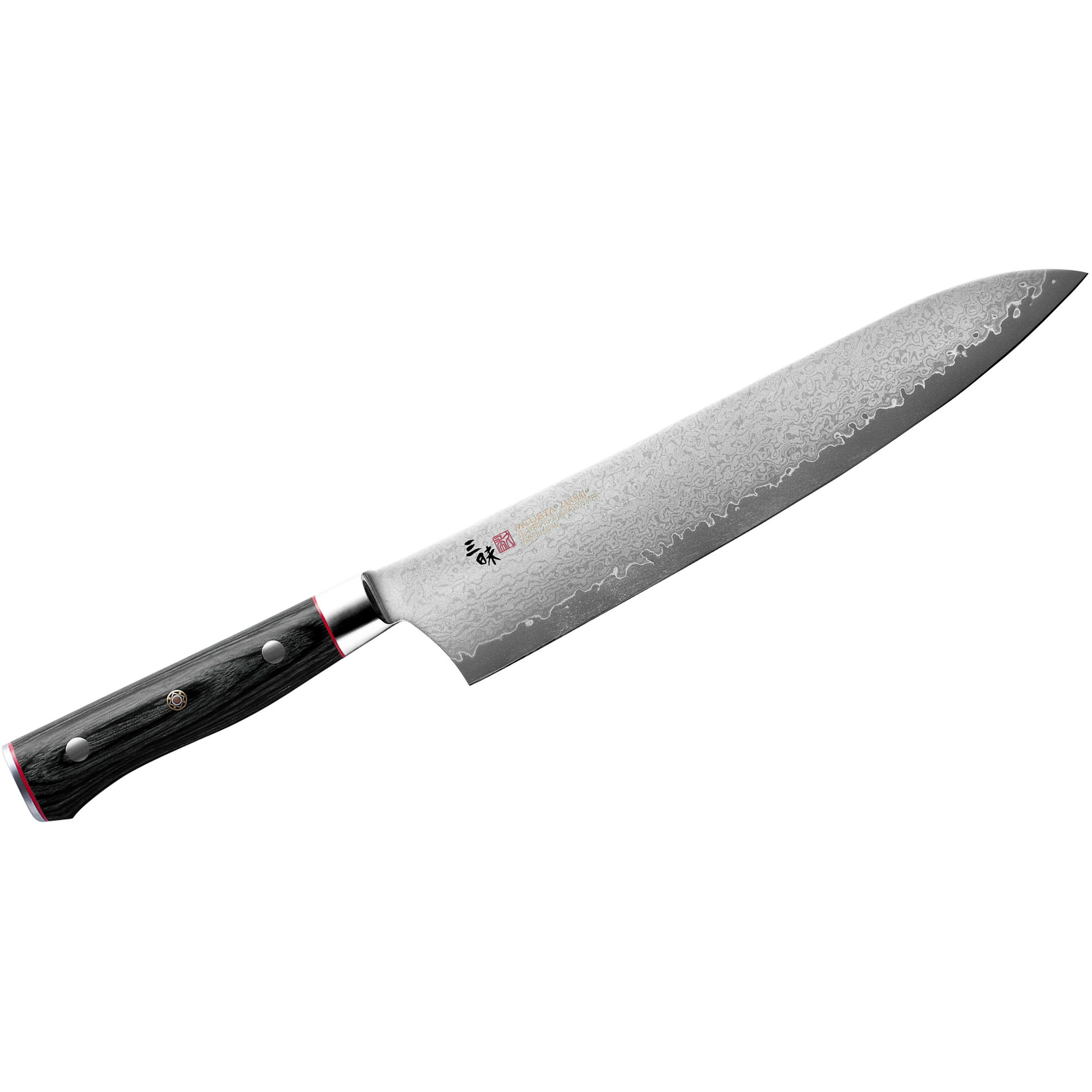 MCUSTA Zanmai Pro Zebra 24 cm čierny - nerezový kuchársky nôž