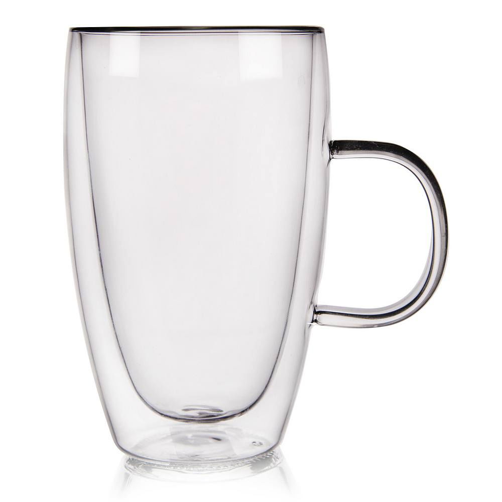Termické sklenice na latte s dvojitými sklenenými stenami THERMAL CUP 430 ml 6 ks.