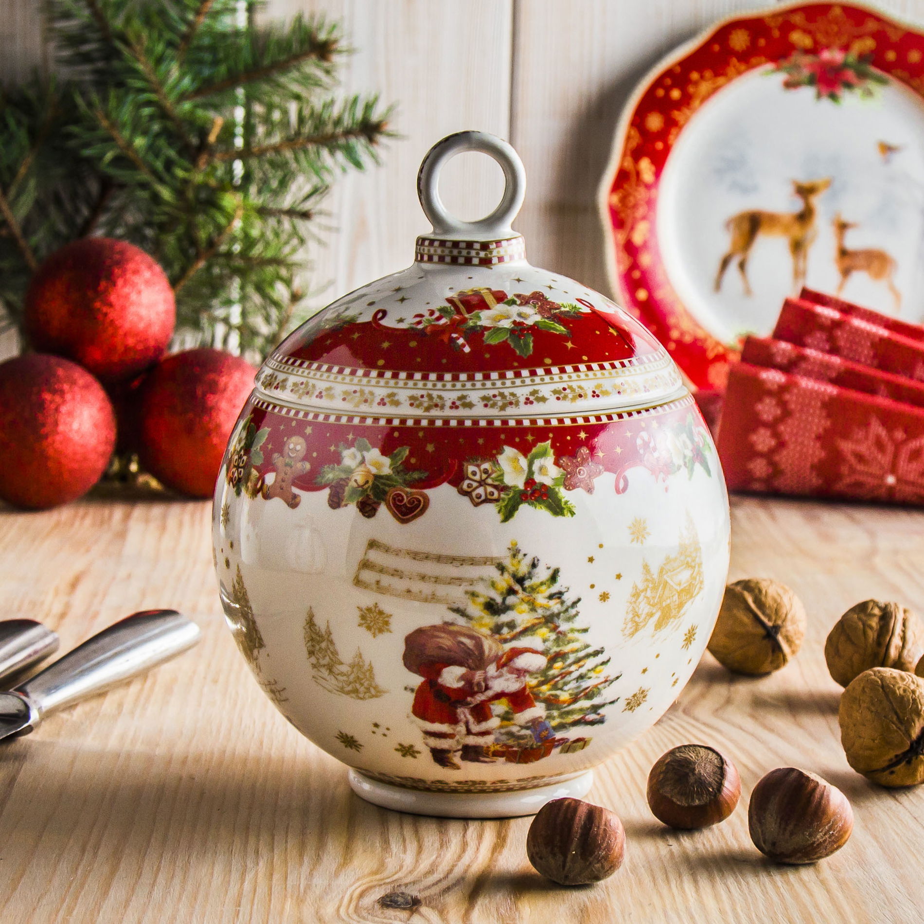 Keramická dóza (nádoba) na potraviny CHRISTMAS MEMORIES 0,5 l
