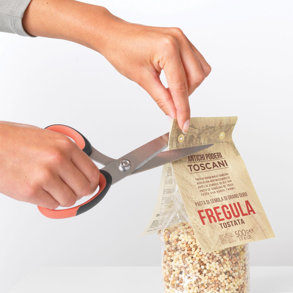 BRABANTIA Tasty Bodo růžové - univerzální kuchyňské nůžky z nerezové oceli