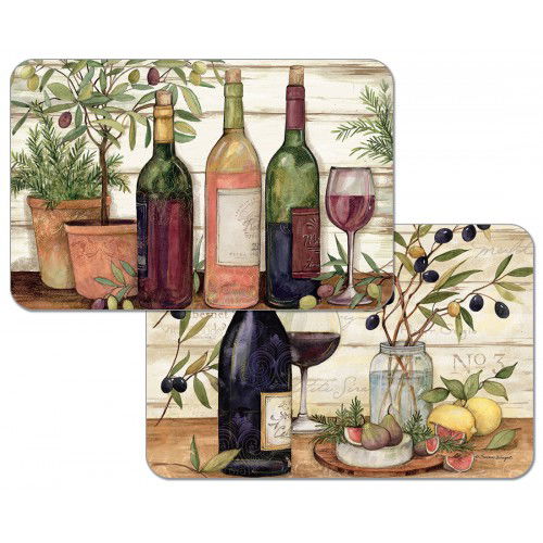Oboustranná plastová podložka na stůl CALA HOME CALIFORNIA WINE vícebarevná 43 x 28,5 cm