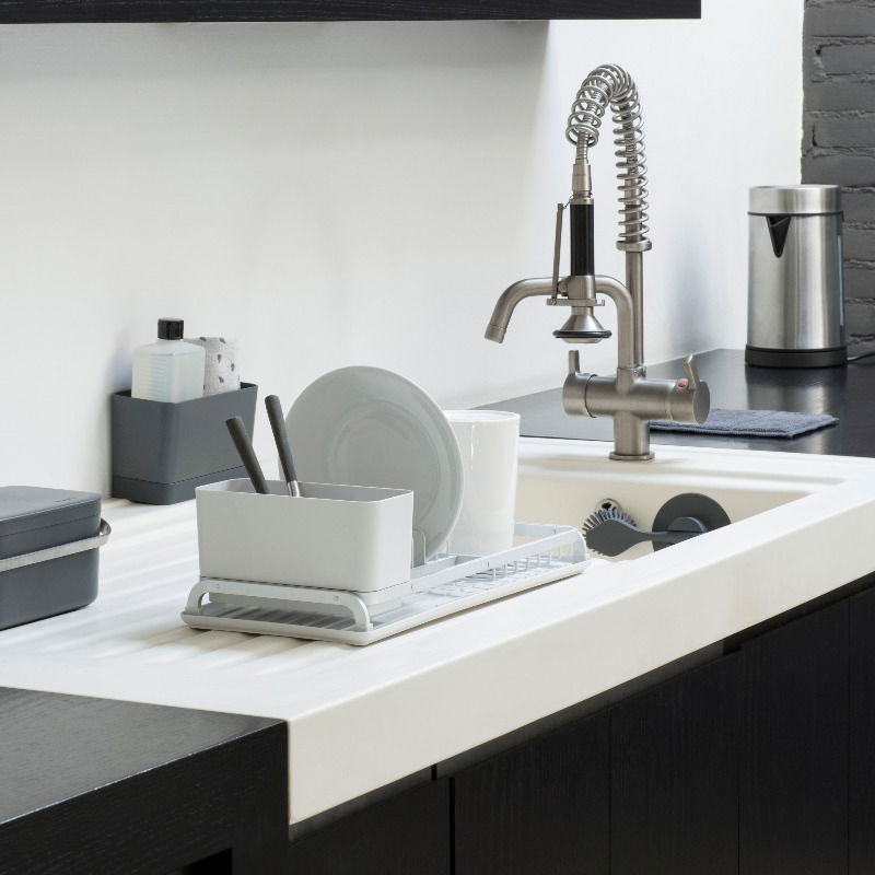 BRABANTIA Otto 49,2 x 38,6 cm szara - suszarka do naczyń plastikowa