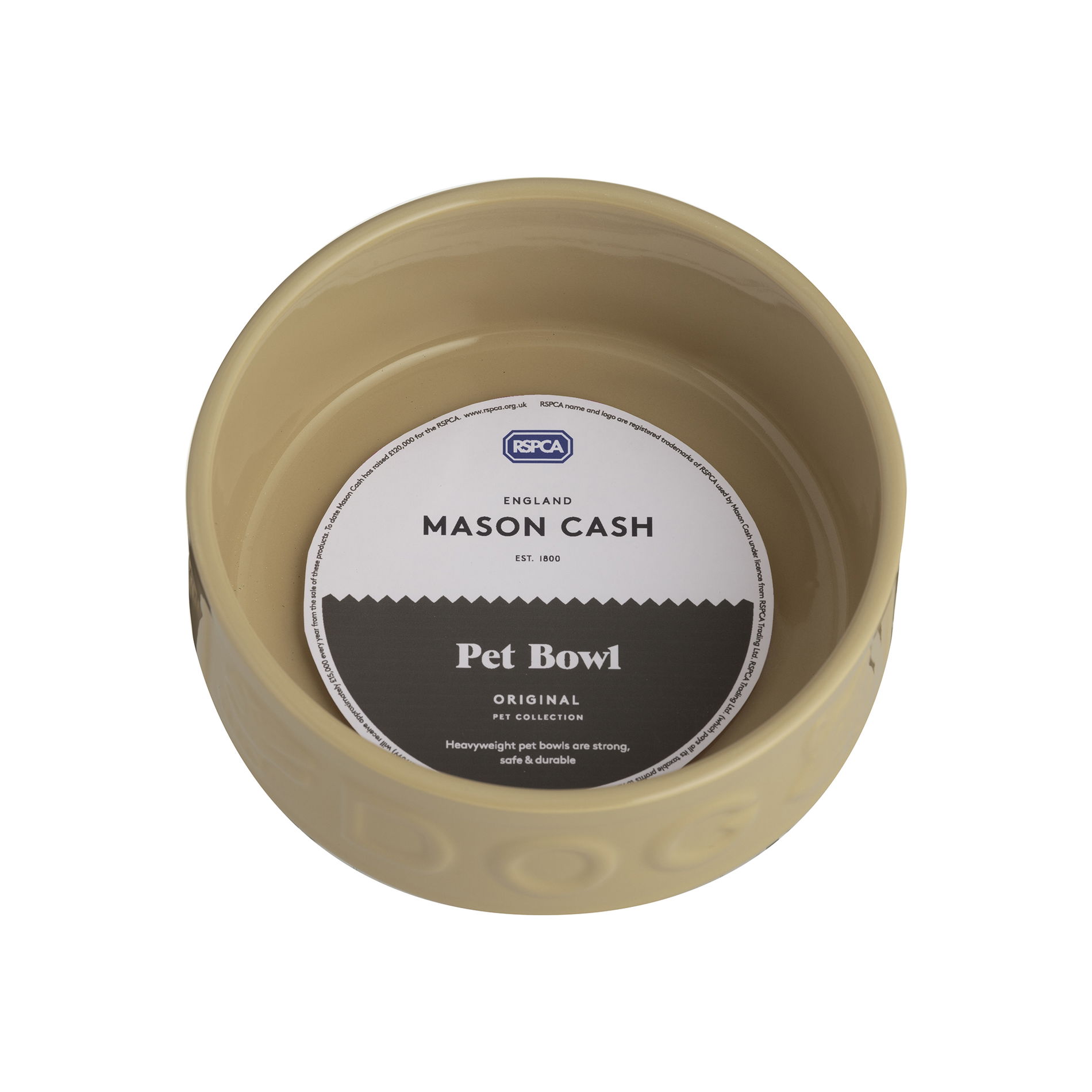 MASON CASH PetWare Dog 15 cm béžová - kameninová miska pro psy