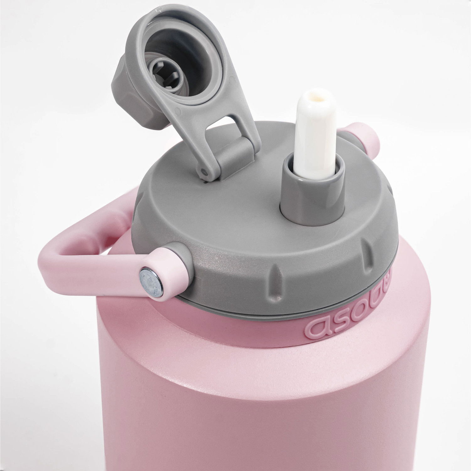 ASOBU Mini Jug Pink 0,975 l - termoska z nerezovej ocele so slamkou