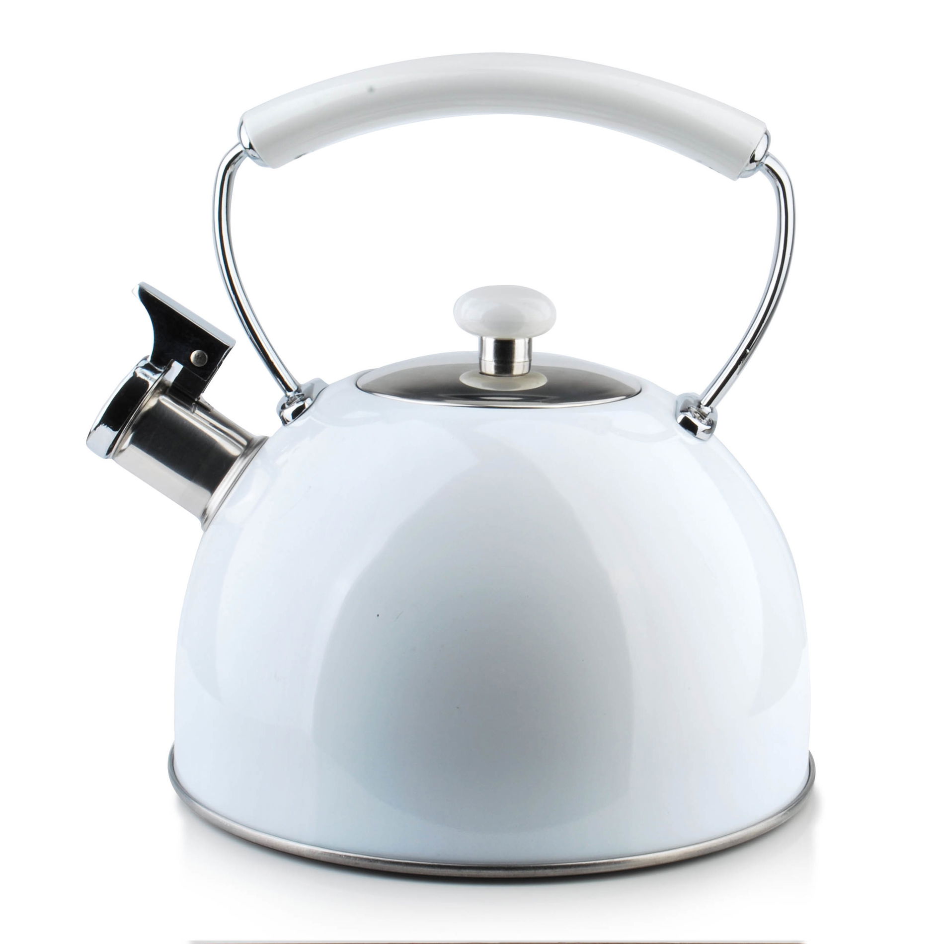 Nerezová konvice s píšťalkou COOKINI VINTAGE WHITE 2,5 l
