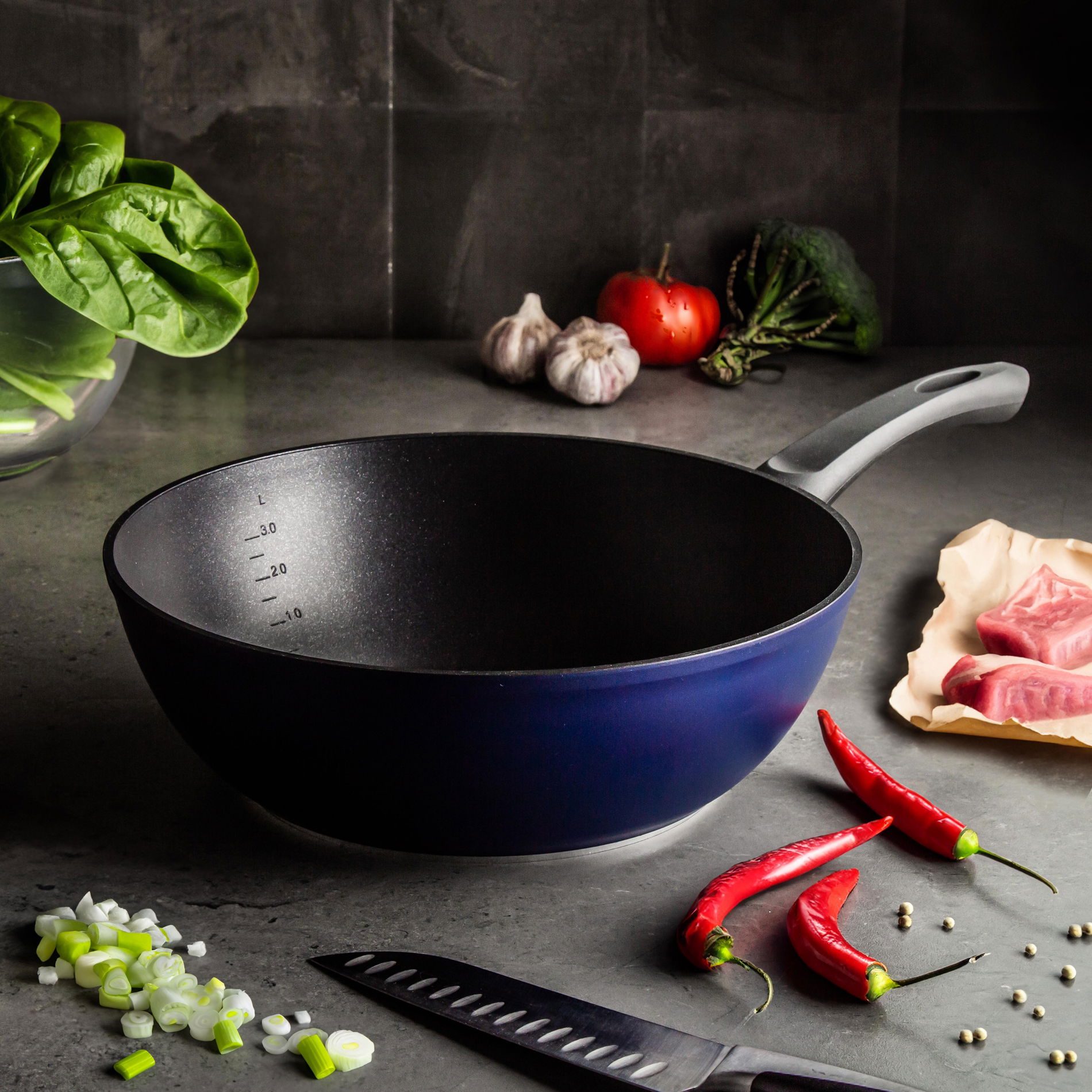 FISSLER Cenit 30 cm - nepriľnavá panvica / wok