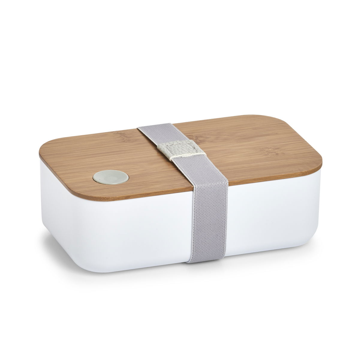 ZELLER Scandi biely - plastový obedový box / raňajková krabička