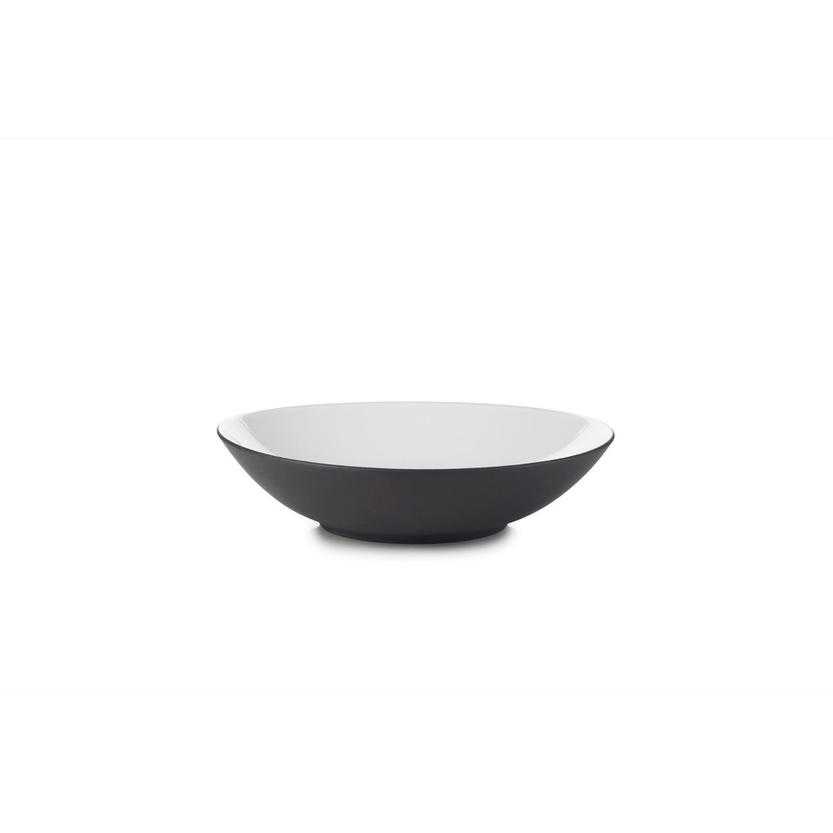 REVOL Equinoxe 24 cm čierno-biely – hlboký porcelánový tanier