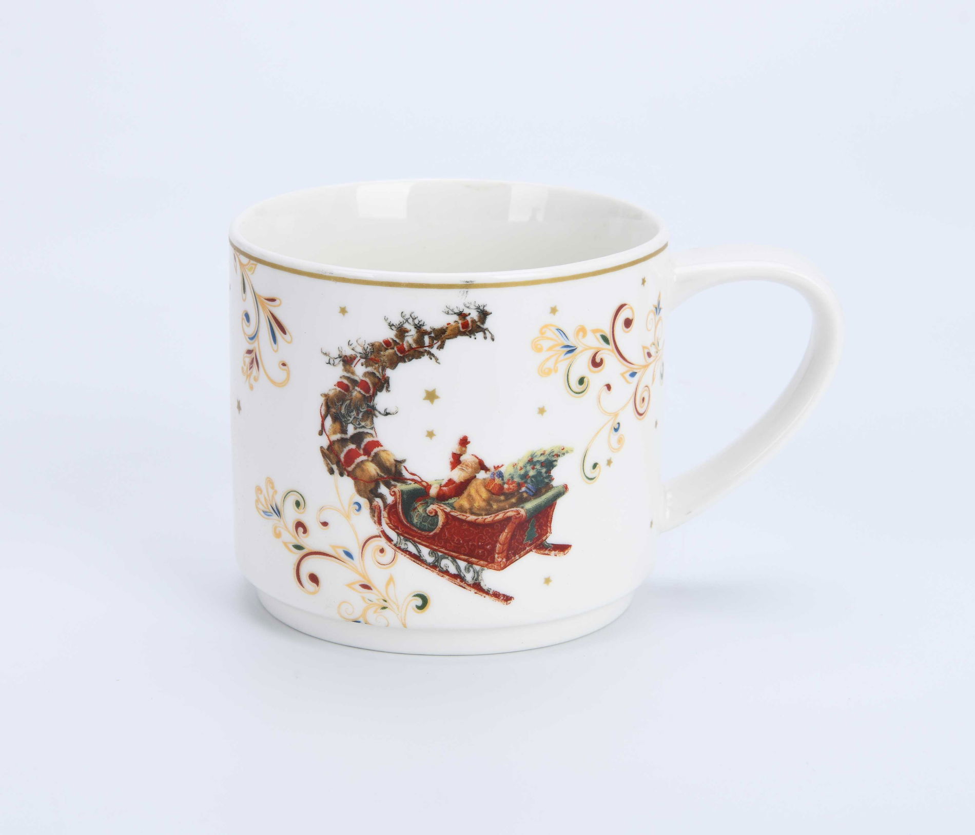Porcelánové šálky na podstavci 330 ml 4 ks.
