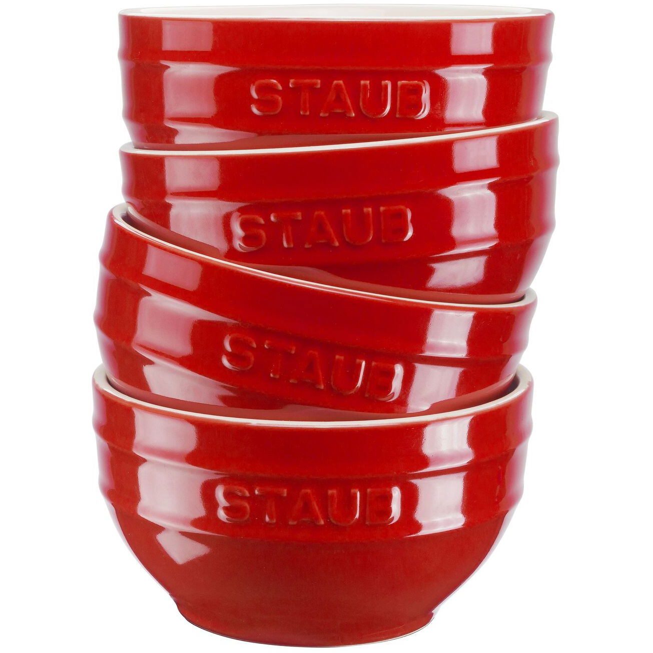STAUB Serving 0,4 l 4 ks červené - keramické kuchynské misky