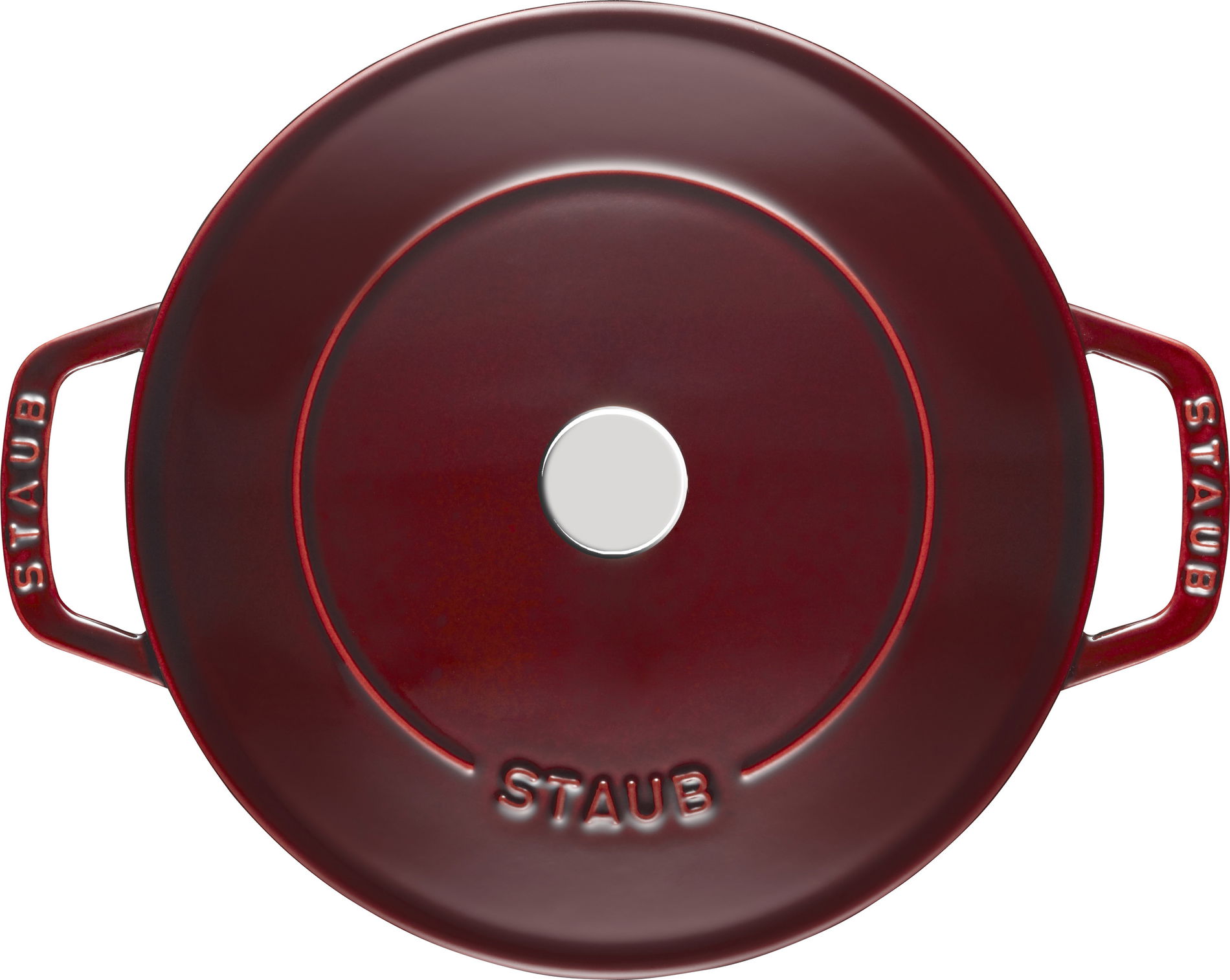 STAUB 24 cm - litinová pánev s poklicí