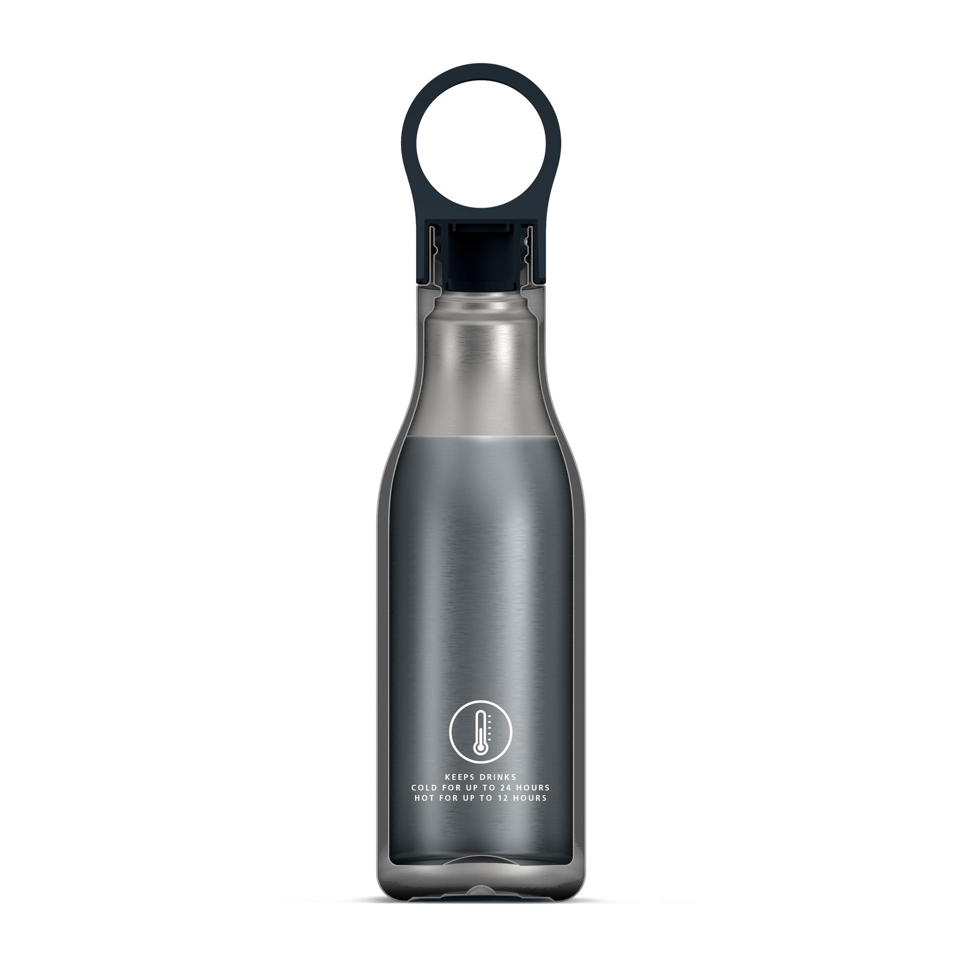 JOSEPH JOSEPH Loop 0,5 l - termoska / termálna fľaša z nerezovej ocele