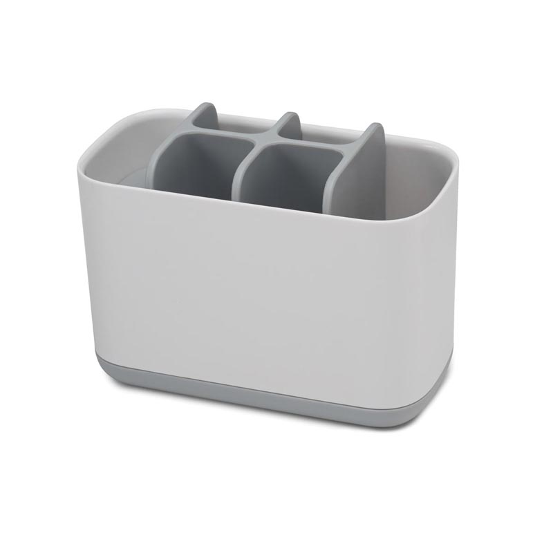 JOSEPH JOSEPH Easy Store Big bílo-šedý – plastový kelímek na zubní kartáčky